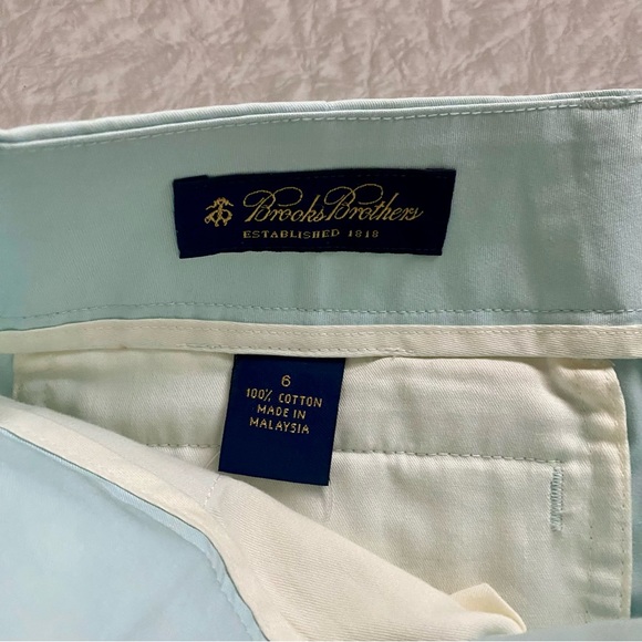 Brooks Brothers Mint Colored Size 6 lightweight pants - Picture 2 of 5